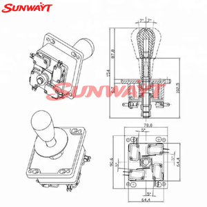Fighting Stick Replacement Parts for <b>Game</b> Arcade 4/8 Way Joystick Spanish Joystick - Product Image 5