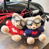 QQ vente en gros nouveau porte-clés en peluche doux et parfumé, pendentif de sac de poupée de lapin à longues oreilles,