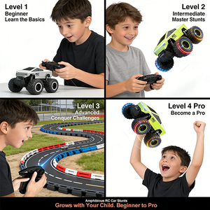 <span class=keywords><strong>Auto</strong></span> RC Anfibia 4x4 2.4G <span class=keywords><strong>per</strong></span> Acrobazie, Veicolo Educativo STEM <span class=keywords><strong>per</strong></span> Bambini, da Principianti a Professionisti, Regalo di Compleanno <span class=keywords><strong>per</strong></span> la Classe - Product Image 4