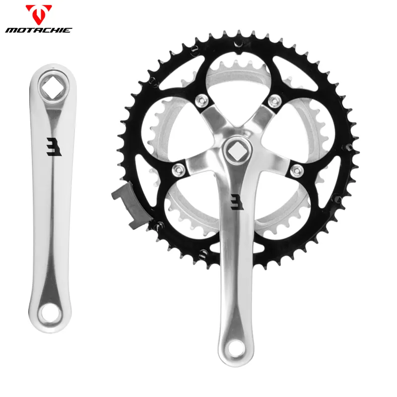 MOTACHIE साइकिल क्रैंक और CHAINWHEEL सड़क बाइक 8/9/10 गति एल्यूमीनियम मिश्र धातु CRANKSET 52-29 टी तह बाइक क्रैंक अन्य साइकिल भागों