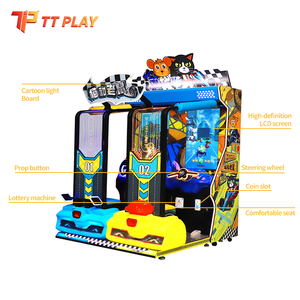 Machine de jeu d'arcade de course <span class=keywords><strong>chat</strong></span> et <span class=keywords><strong>souris</strong></span> à monnayeur <span class=keywords><strong>pour</strong></span> 2 joueurs, jeu vidéo interactif <span class=keywords><strong>pour</strong></span> enfants, <span class=keywords><strong>pour</strong></span> centres de jeux et parcs d'attractions familiaux - Product Image 4