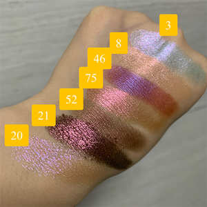 Duy Nhất <span class=keywords><strong>26</strong></span> Mm Chảo Một Màu Nhỏ Gọn Multichrome Duochrome Ép <span class=keywords><strong>Eyeshadow</strong></span> Chuyển Duy Nhất Duo Chrome Từ Bóng Mắt - Product Image 2