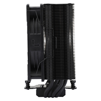Refroidisseur de processeur Thermalright AS120 EVO ARGB, hauteur 156 mm, 4 caloducs HDT, tour noire, synchronisation d'éclairage ARGB