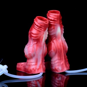 OEM/ODM Funda de silicona fina para pene con efecto de chorro, diseño de pulpo y bola, juguete sexual para adultos, para hombre - Product Image 5