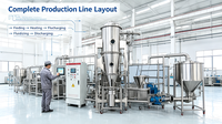 Mélangeur-sécheur automatique en acier inoxydable SUS316L, capacité 200L, puissance 3-5kW, moteur AC/DC, économie d'énergie, multifonctionnel