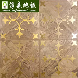 스테인리스 금속 황동 속지 알루미늄 디자인 아트 마루 바닥재 무늬 마루 바닥재