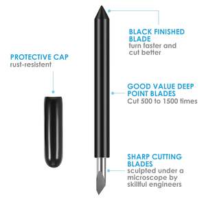 Lames à coupe profonde, lames <span class=keywords><strong>de</strong></span> rechange à pointe profonde AUNKZL compatibles avec les machines <span class=keywords><strong>de</strong></span> coupe <span class=keywords><strong>Explore</strong></span> Air One/ Air / Maker <span class=keywords><strong>3</strong></span> - Product Image 2