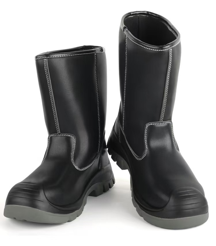 High top Microfiber Leather Steel Toe