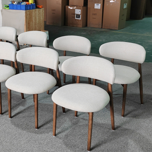 Bắc Âu Retro 6 chỗ ngồi bàn ăn ghế đặt thiết kế hiện đại Gỗ Óc Chó với ghế cho nhà bếp và nhà hàng đồ nội thất - Product Image 3