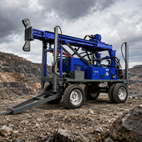 Offre Spéciale FEIYANG JDL-280L Foreuse de puits d'eau diesel montée sur chenilles avec entraînement supérieur, pompe, boîte de vitesses, moteur, pour forage de 280m avec câble