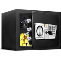 Coffre-fort ignifuge en acier avec serrure électronique à combinaison, capteur de lumière, étagère amovible et fonction silencieuse - Utilisation domestique, en métal