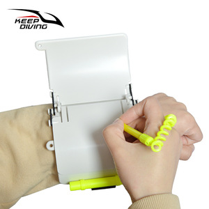 Keep Diving Wrist <b>Mounted</b> Underwater Writing <b>Board</b> XZB-921 Plastic 3 Page Note Pad For Diving Communication - Product Image 3