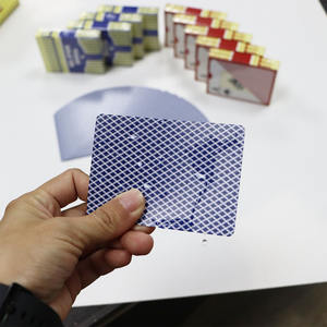 Pabrik kartu Poker Cina grosir kartu Poker bermain kasino promosi plastik TEXAS EM kartu bermain - Product Image 3