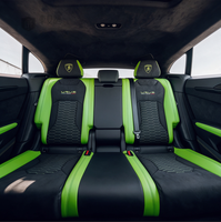 Nouvelles housses de siège de voiture en cuir véritable personnalisées de luxe CYF pour Urus, ensemble complet, broderie matelassée en nid d'abeille