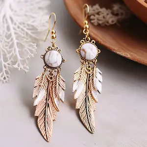 Boucles d'oreilles Tendance Ohrringe Perlmutt Weiß Kleine Holz-und Harz ohrringe Frauen Großhandel Ohrringe Mixed Lot