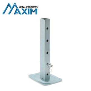 Soporte de gato ajustable compatible con gatos cuadrados con tubo cuadrado de 2,0 pulgadas 5000lbs Gato de <span class=keywords><strong>remolque</strong></span> Patas de caída Plateado de alta resistencia - Product Image 3