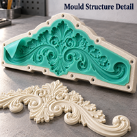 Moulure décorative de porte en résine Tietuo + noyau en silicone PU C296-G3, grain de bois naturel, usine chinoise, faible MOQ