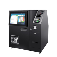 Conception de couleur OEM commande intelligente borne automatique prépayée accepteur de billets kiosque de paiement de factures avec accepteur de pièces en espèces