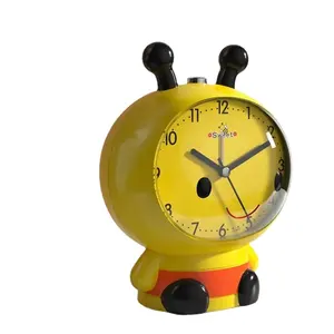 Cartoon students can talk mute bedside luminous large volume intelligent multifunctional small alarm clock