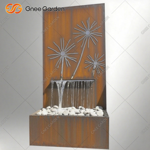 Fontaine à cascade moderne en métal Gnee Garden avec design pissenlit pour la décoration extérieure du jardin - Product Image 5
