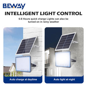 Lámpara Solar LED para Exteriores <span class=keywords><strong>BEWAY</strong></span> de Aluminio, 60, 100, 150, 200 Vatios, Batería LiFePO4, Impermeable IP65 - Product Image 2