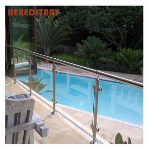 Balustrades et poteaux en acier inoxydable pour balcon, designs de garde-corps en <span class=keywords><strong>verre</strong></span> pour <span class=keywords><strong>terrasse</strong></span>, pour la décoration intérieure - Product Image 5