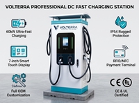 Station de recharge rapide DC double prise pour véhicules électriques, montée au sol, CCS2 CHAdeMO, écran tactile, paiement sans contact RFID NFC