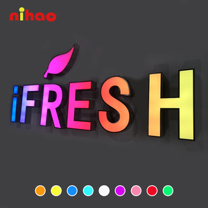 NIHAO Enseignes lumineuses LED personnalisables en métal pour centres commerciaux - Product Image 2