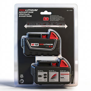 Paquete de dos baterías <span class=keywords><strong>Milwaukee</strong></span> 18V <span class=keywords><strong>M18</strong></span> REDLITHIUM XC5.0 de capacidad extendida para herramientas eléctricas <span class=keywords><strong>Milwaukee</strong></span> <span class=keywords><strong>M18</strong></span> - Product Image 3