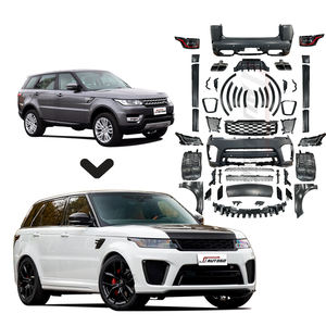 Kit de carrosserie de conversion de modification automobile pour <span class=keywords><strong>Range</strong></span> <span class=keywords><strong>Rover</strong></span> <span class=keywords><strong>Sport</strong></span> 2014-2017 Mise à niveau vers le style de pare-chocs SVR <span class=keywords><strong>2020</strong></span> avec éclairage de garde-boue - Product Image 1