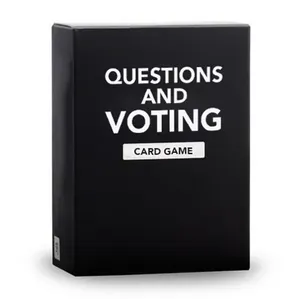 2025 domande interattive per adulti con stampa personalizzata calda e gioco di carte di voto