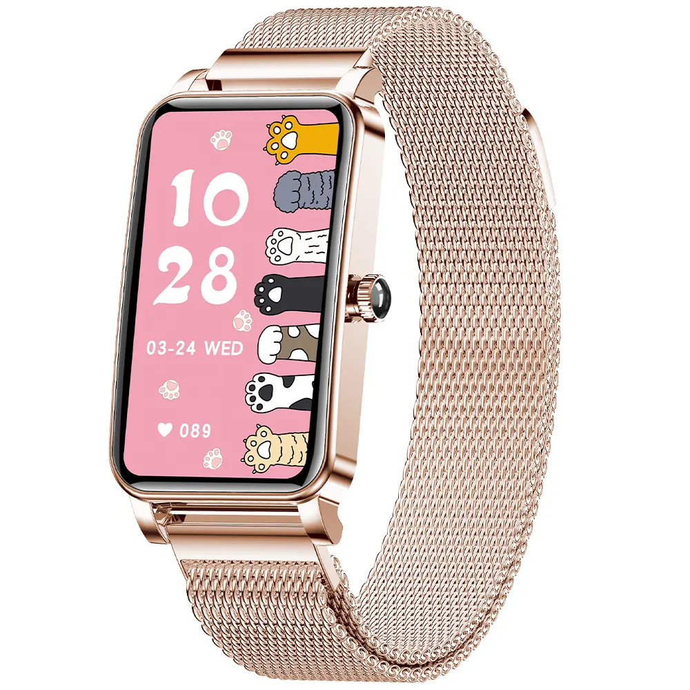 Luxury women wristwatch mobile phone ZX19 stainless steel fashion smart watch ip68 waterproof bt call reloj smart watch 2022