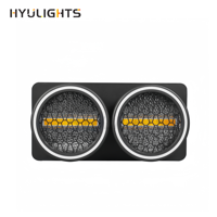 RGBW 120W Retro Matrix LED Stage Light DMX 2-Eyes Audience Blinder Iluminación ambiental DJ Strobe Wash Retroiluminación con lámpara de aluminio