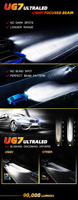 Ampoules de phare de voiture LED H8 H9 H11 9005 HB3 Combo 200W 90000LM 12/24V Usine CANbus Sans erreur Ventilateur de refroidissement Plug and Play 6000K