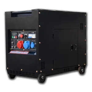 5kva 8hp 380v静音sielet柴油发动机发电机柴油5kw 6kw价格带ats柴油发电机genest