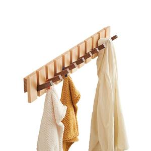 Perforador creativo plegable para ropa de dormitorio, Colgador de gancho de entrada para puerta, almacenamiento montado en la pared para entrar al hogar - Product Image 1