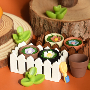Maceta de terracota en miniatura, abalorios de resina para <span class=keywords><strong>casa</strong></span> de muñecas DIY, accesorios para disparar, pegamento de crema, accesorios decorativos - Product Image 5