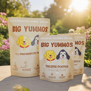 Özel baskı biyobozunur çevre dostu Pet gıda ambalaj çantası köpek bakımı kedi maması <span class=keywords><strong>Stand</strong></span> up fermuar kilitli çanta Mylar çantalar - Product Image 1