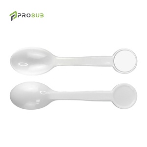 Cuchara de sublimación en blanco personalizada Prosub al por mayor, cuchara de plástico blanca para niños imprimible - Product Image 4