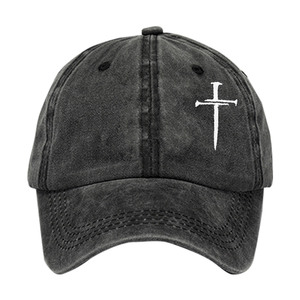 Women's Baseball Cap Gray Cotton Canvas Sun Protection Korean Style Trendy Soft Top - Product Image 3