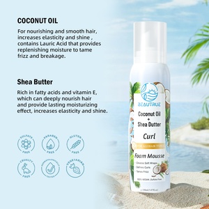 <span class=keywords><strong>Mousse</strong></span> <span class=keywords><strong>Bouclante</strong></span> Bio à l'Huile de Coco et Beurre de Karité, <span class=keywords><strong>Mousse</strong></span> Coiffante Anti-Frizz <span class=keywords><strong>Homme</strong></span>/Femme - Product Image 2