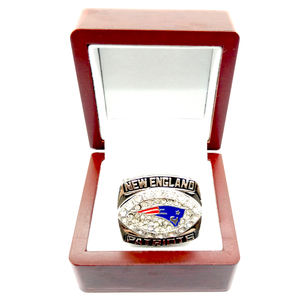 แหวนแชมป์เพเทรียตส์ ปี 2017 สำหรับผู้ชาย ชุบทองคำสีกุหลาบ ทำจากโลหะผสม เหมาะสำหรับเป็นของขวัญแต่งงาน หมั้น หรือของที่ระลึกวันเกิด - Product Image 4