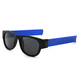 2022 Fashion Custom Logo Foldable Sunglasses Wristband Sun Glasses Colorful Sunglasses Shades