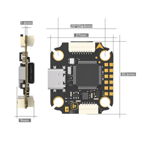 Controlador de Vuelo IFlight Borg MINI F7 Stack Metal, 60 4 1 ESC, Piezas Esenciales para Drones RC, Accesorios, Guangdong, China - Product Image 5
