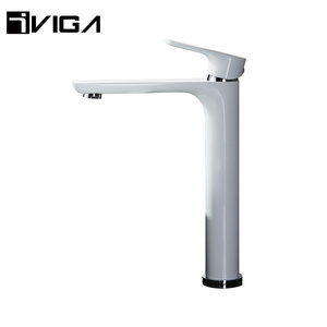 <span class=keywords><strong>Hotel</strong></span> Color blanco sola manija montada cubierta latón decorativo grifo - Product Image 1