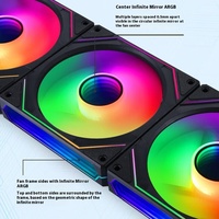 Prism 6pro 12CM ARGB ventilateur de refroidissement couleur magique pour ordinateur hôte ventilateur de châssis en plastique de bureau pour une utilisation dans un boîtier d'ordinateur