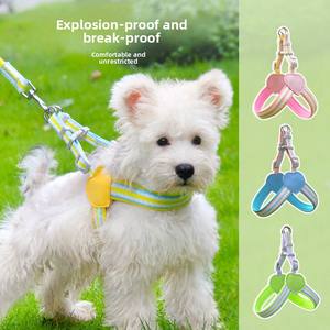 Tali kekang anjing nilon sedang, tali kekang jalan tahan ledakan lintas batas dapat disesuaikan - Product Image 3