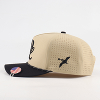 Casquette de baseball 5 panneaux personnalisée pour entreprise de golf, imperméable, respirante, avec logo brodé/PVC, style Gorras