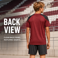 Tenue de football personnalisée pour jeunes, maillot à manches courtes en mesh extensible, kit sportif pour club de football junior, fourniture d'uniformes d'équipe