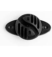 20 Postes de Esquina en Forma de Huevo de PP Negro de 2.4 x 1.2 Pulgadas <span class=keywords><strong>para</strong></span> Cercas Eléctricas de Jardín - Product Image 3